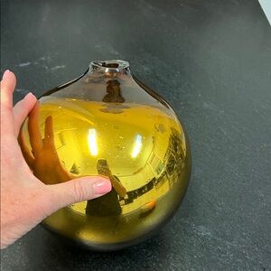 Vintage Gold Glass Kugel